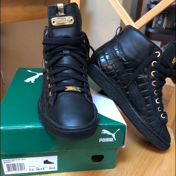 puma basket mid exotic sneakers puma basket mid exotic sneakers